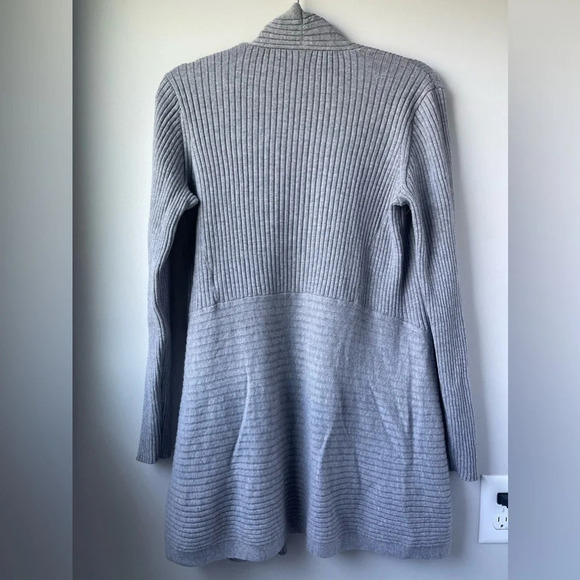 Eileen Fisher | Extra Fine Merino Wool Open Front Cardigan, S - Picture 5 of 5